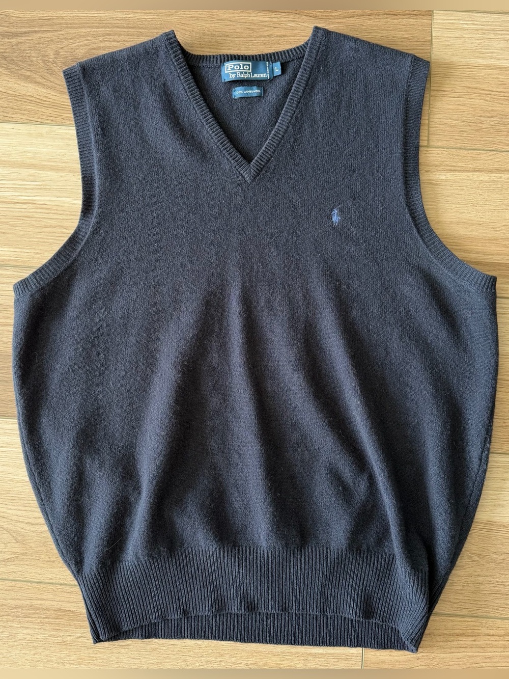 Polo Ralph Lauren Wool Navy Sweater Vest